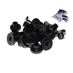 Armature Bar Half Grommets - Black