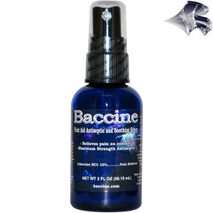 Baccine First Aid Antiseptic and Soothing Spray 2oz